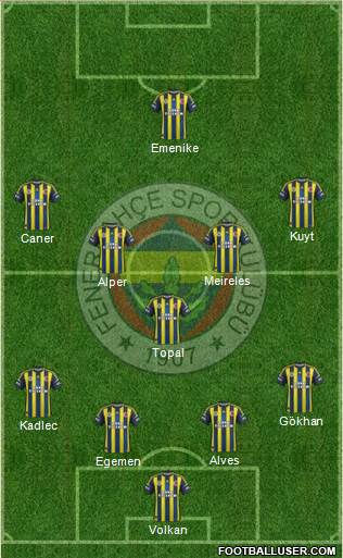 Fenerbahçe SK Formation 2013