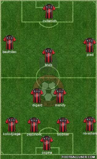 OGC Nice Côte d'Azur Formation 2013