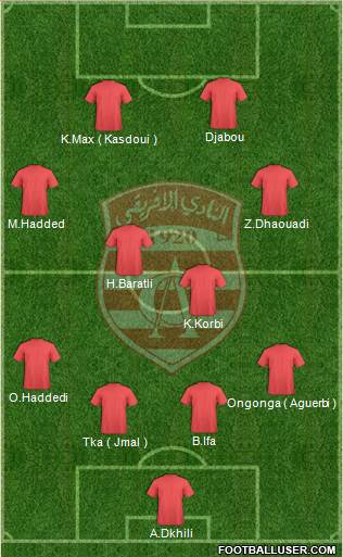 Club Africain Tunis Formation 2013