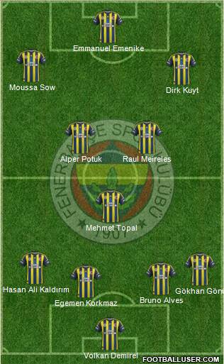 Fenerbahçe SK Formation 2013