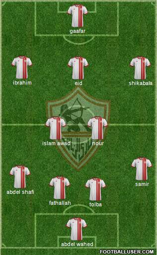 Zamalek Sporting Club Formation 2013