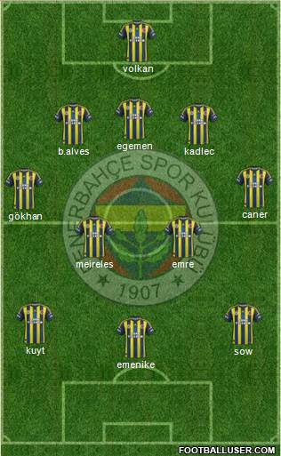 Fenerbahçe SK Formation 2013