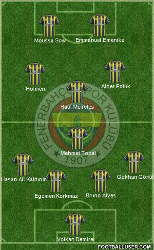 Fenerbahçe SK Formation 2013