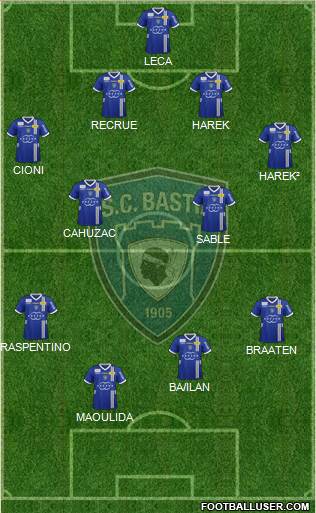 Sporting Club Bastia Formation 2013