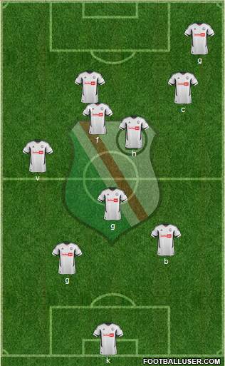 Legia Warszawa Formation 2013