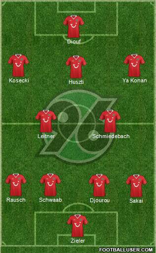 Hannover 96 Formation 2013