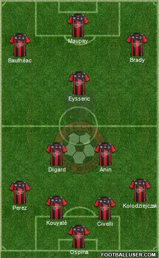 OGC Nice Côte d'Azur Formation 2013