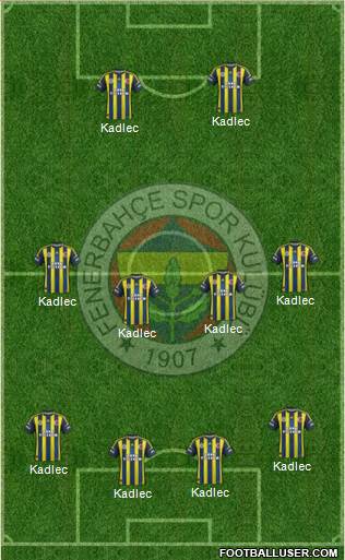 Fenerbahçe SK Formation 2013