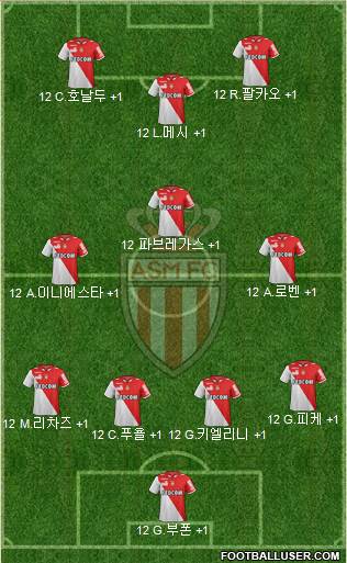 AS Monaco FC Formation 2013