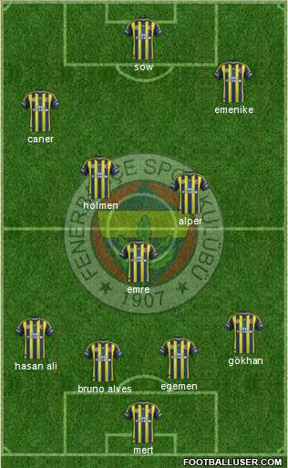 Fenerbahçe SK Formation 2013