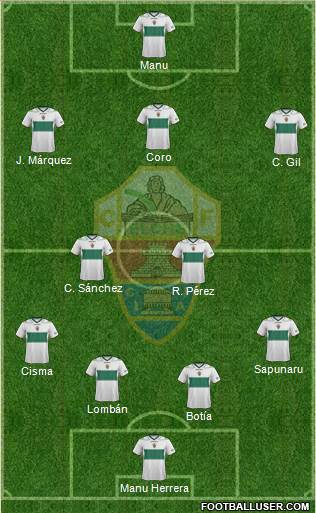 Elche C.F., S.A.D. Formation 2013