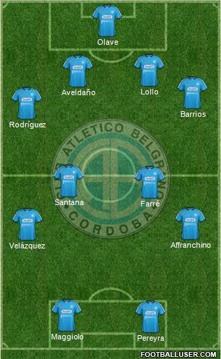 Belgrano de Córdoba Formation 2013