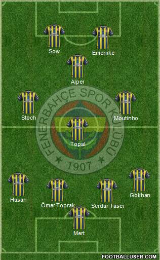 Fenerbahçe SK Formation 2013