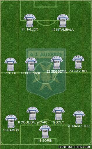 A.J. Auxerre Formation 2013