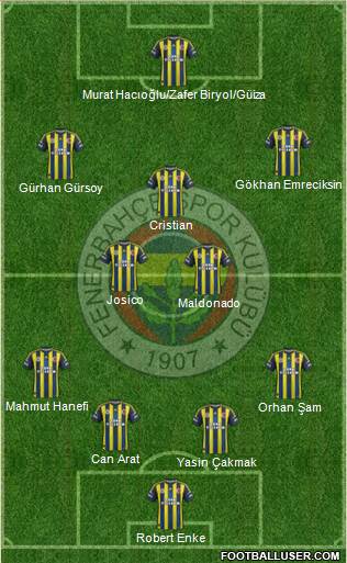 Fenerbahçe SK Formation 2013