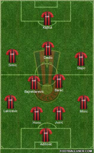 NK Celik Zenica Formation 2013