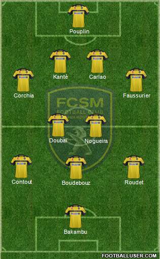 FC Sochaux-Montbéliard Formation 2013