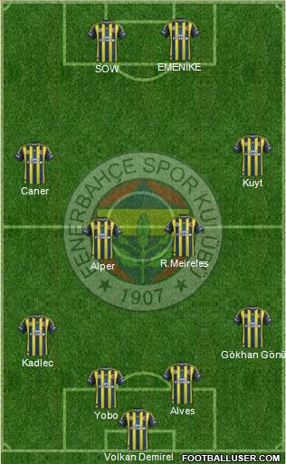 Fenerbahçe SK Formation 2013