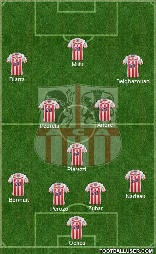 Athletic Club Ajaccien Football Formation 2013