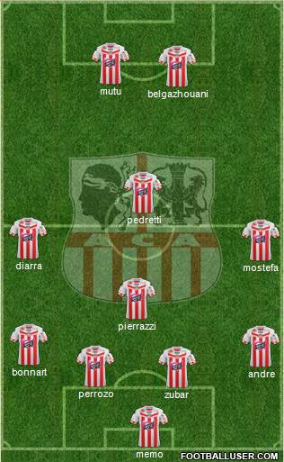 Athletic Club Ajaccien Football Formation 2013