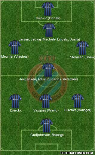 Club Brugge KV Formation 2013