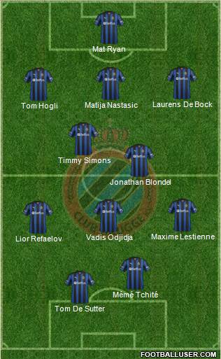 Club Brugge KV Formation 2013