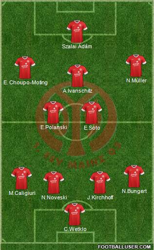 1.FSV Mainz 05 Formation 2013