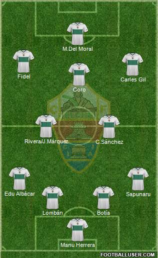 Elche C.F., S.A.D. Formation 2013