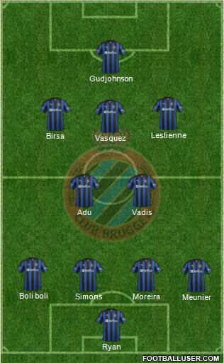 Club Brugge KV Formation 2013