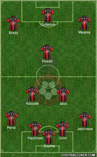 OGC Nice Côte d'Azur Formation 2013