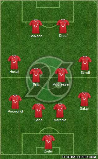 Hannover 96 Formation 2013