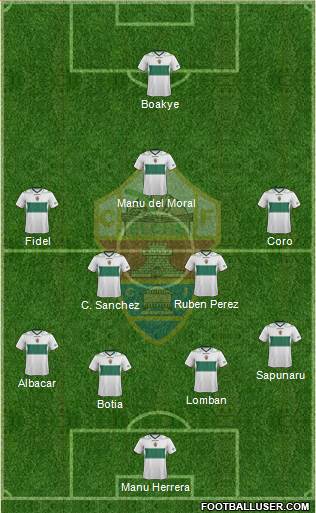 Elche C.F., S.A.D. Formation 2013