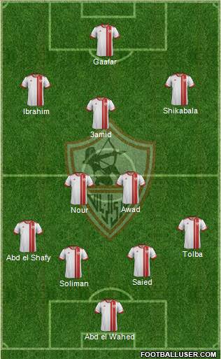 Zamalek Sporting Club Formation 2013