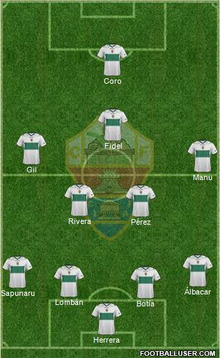 Elche C.F., S.A.D. Formation 2013