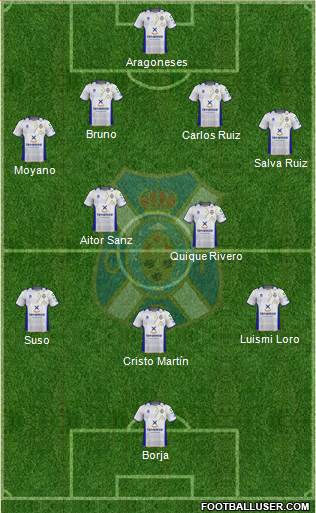 C.D. Tenerife S.A.D. Formation 2013