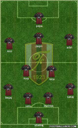 KS Flamurtari Vlorë Formation 2013