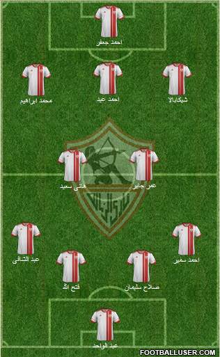 Zamalek Sporting Club Formation 2013