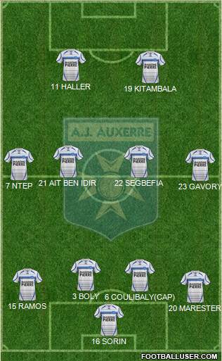 A.J. Auxerre Formation 2013