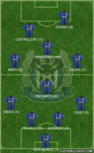 Gamba Osaka Formation 2013