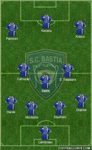 Sporting Club Bastia Formation 2013