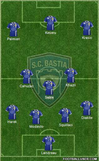 Sporting Club Bastia Formation 2013