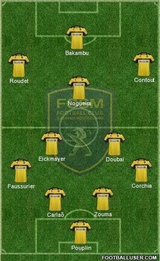 FC Sochaux-Montbéliard Formation 2013