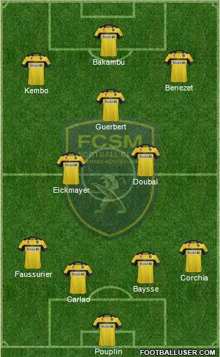 FC Sochaux-Montbéliard Formation 2013