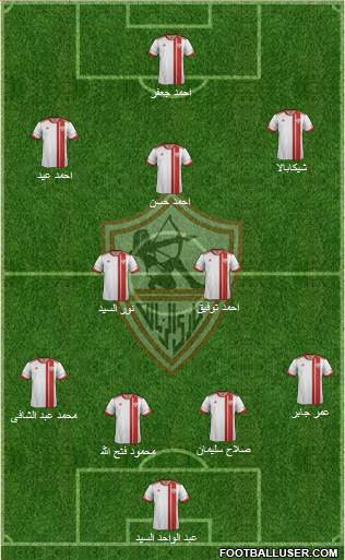 Zamalek Sporting Club Formation 2013