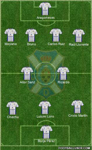 C.D. Tenerife S.A.D. Formation 2013