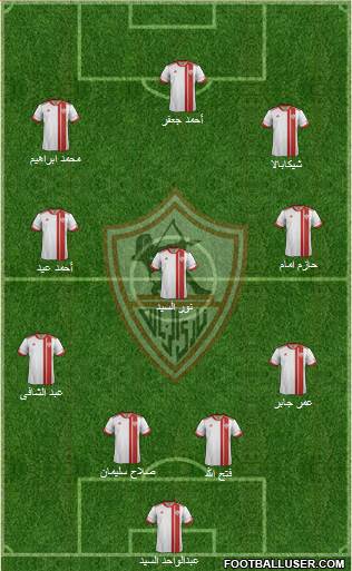 Zamalek Sporting Club Formation 2013