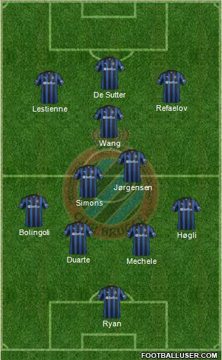 Club Brugge KV Formation 2013