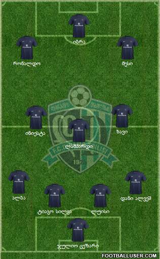 Dinamo Tbilisi Formation 2013