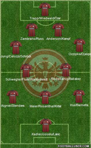 Eintracht Frankfurt Formation 2013