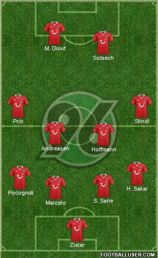 Hannover 96 Formation 2013